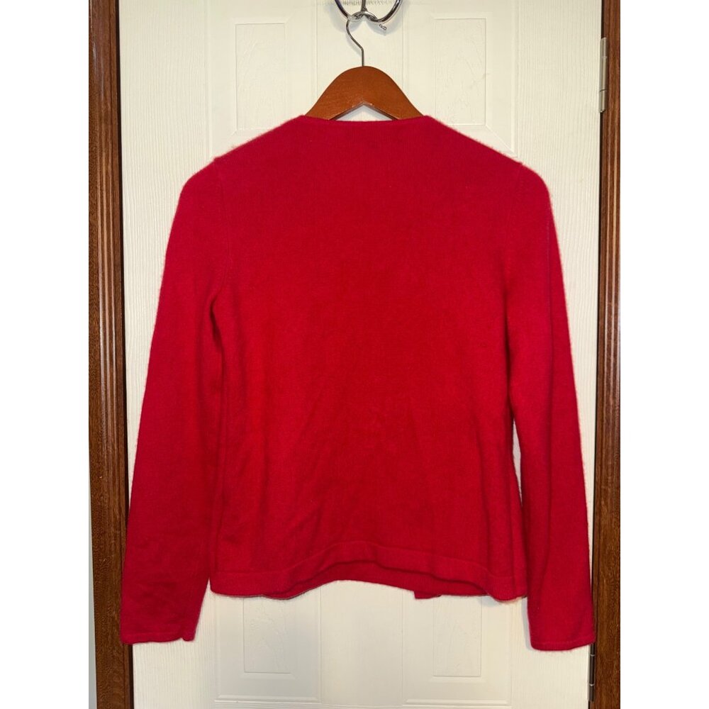 Jones New York Collection 100% Cashmere 2-in-1 Sweater /Tank/ Cardigan Size Med - Picture 2 of 10